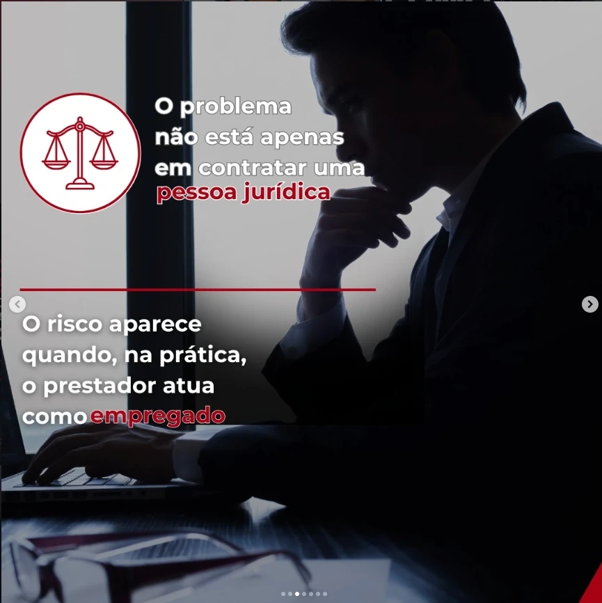 Peça sobre pessoa jurídica e risco trabalhista da Águila Cosenza Advogados Associados