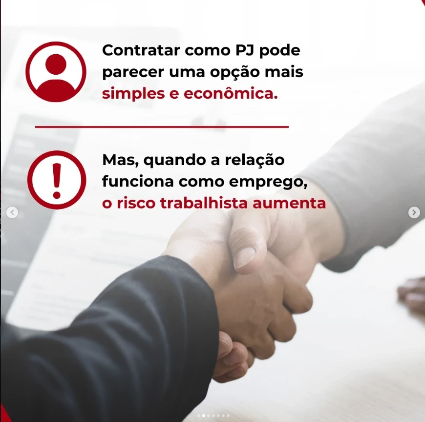 Peça explicativa sobre contratação PJ da Águila Cosenza Advogados Associados