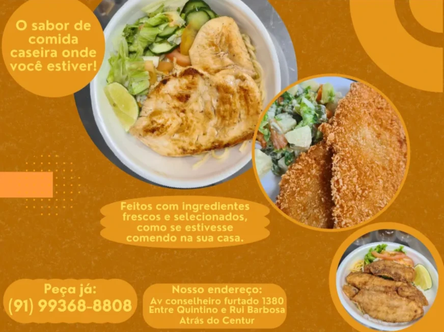 Peça Comidinha Caseira com pratos e ingredientes frescos