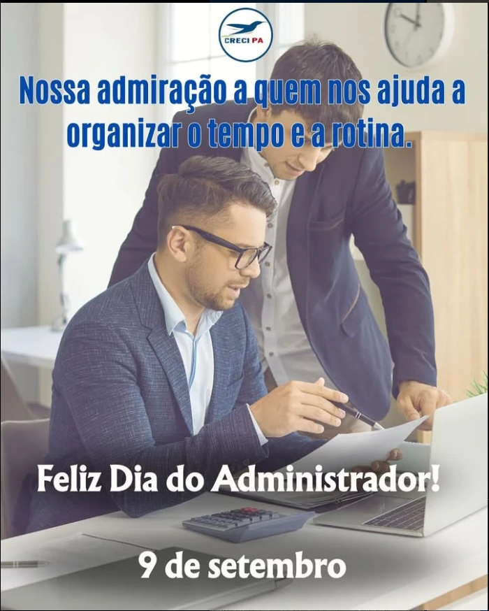 Peça CRECI-PA para o Dia do Administrador